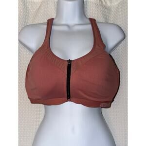 Victoria’s Secret Sport Knockout 38DD Front Zip Sports Bra High Impact Mauve